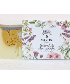 Prírodné mydlo Levanduľa Mandarínka SAVON - slovenská prírodná kozmetika na telo a tvár, vegánska kozmetika. Pomáha odbúravať stres, má antidepresívne účinky