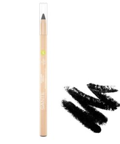 BIO Prírodná ceruzka na oči 01 Black s jemným zložením so včelím voskom a ricínovým olejom, aj na citlivé oči, prírodná dekoratívna kozmetika, BIO kozmetika