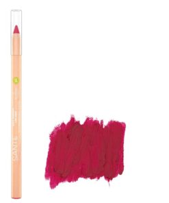 BIO ceruzka na pery 04 Blooming Scarlet SANTE - 100% čisto BIO prírodná dekoratívna kozmetika s vyživujúcimi olejmi a s obsahom BIO bambuckého masla.